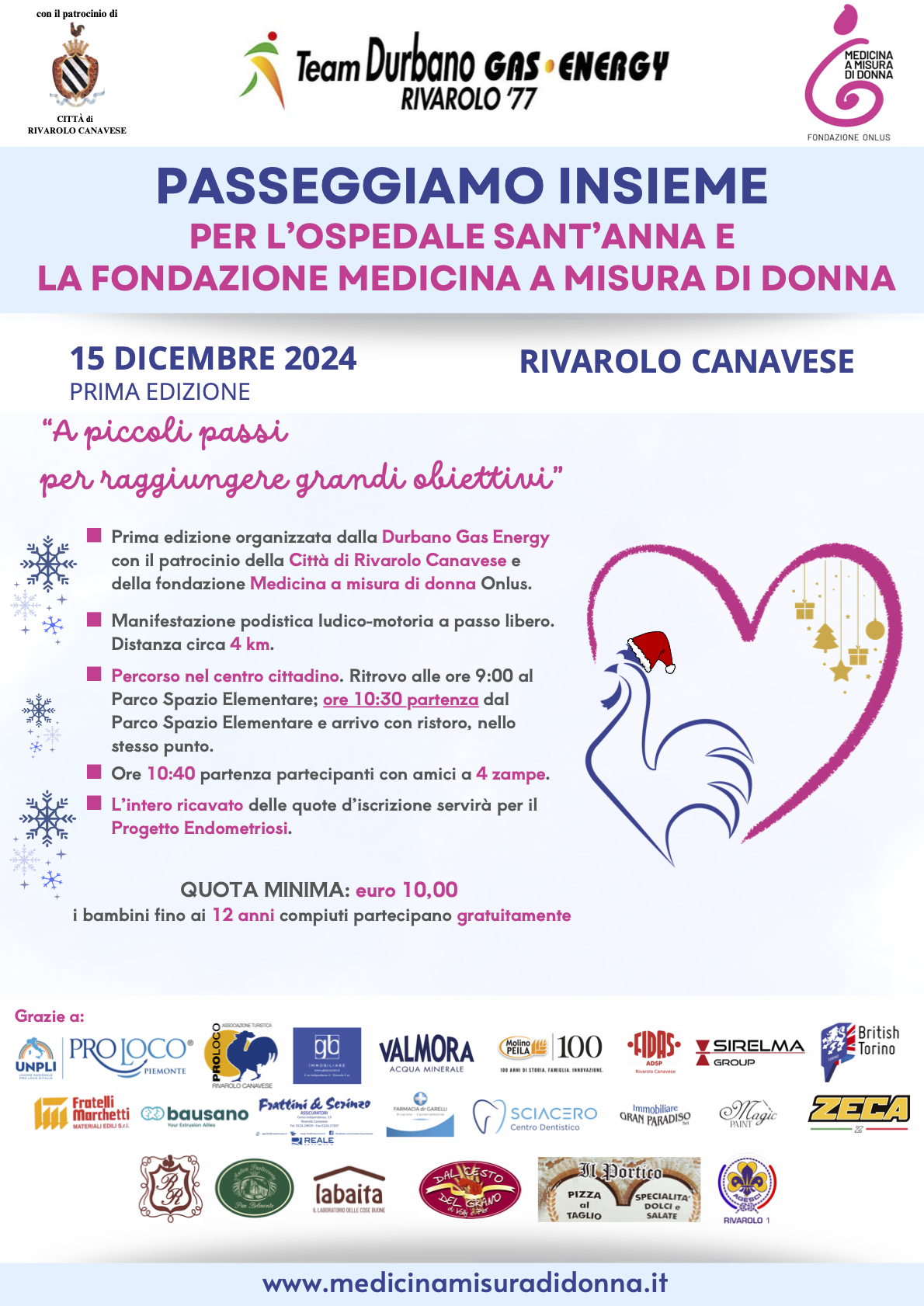 Corsa Camminata Rivarolo | 15 dicembre